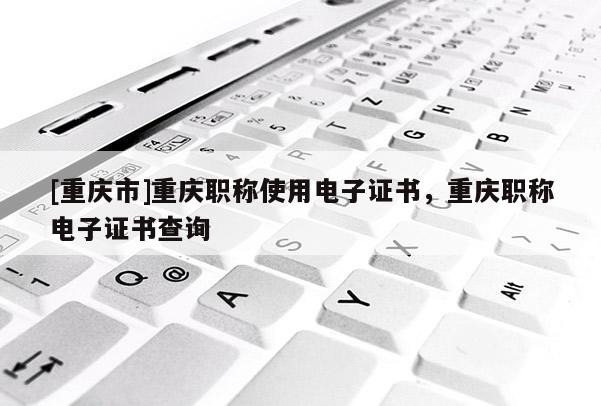 [重慶市]重慶職稱使用電子證書，重慶職稱電子證書查詢